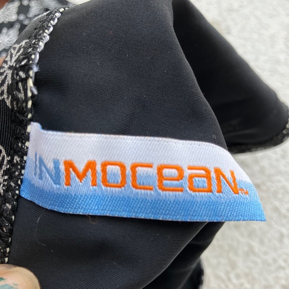 Black and silver butterfly print swimsuit - Picture 4 of 6